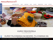 Tablet Screenshot of akademiarekodziela.pl